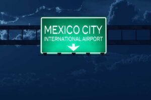 Ilustración en 3D del Aeropuerto Internacional de la Ciudad de México AICM