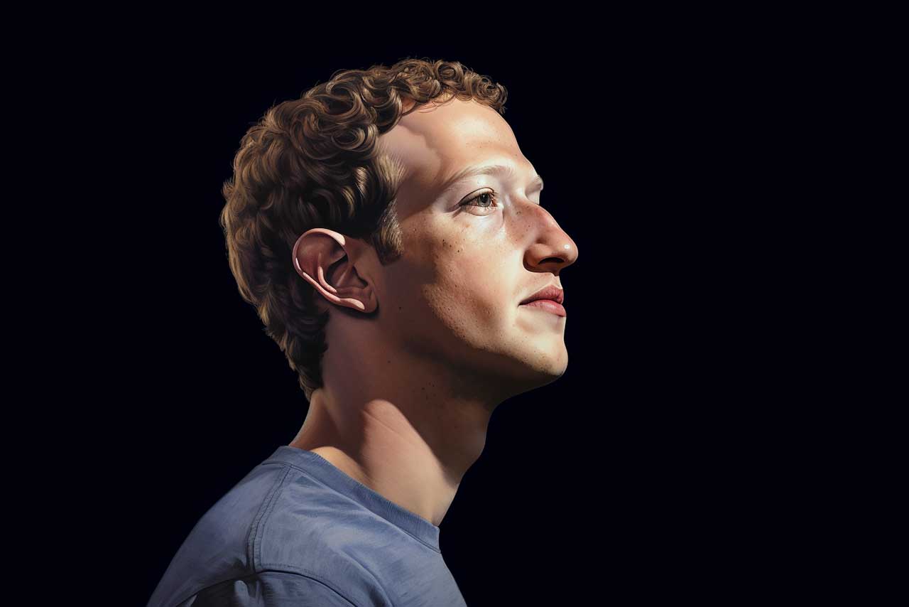 Ilustración de Mark Zuckerberg Meta