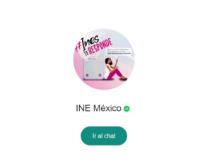 Inés: así funciona el chatbot de WhatsApp del INE